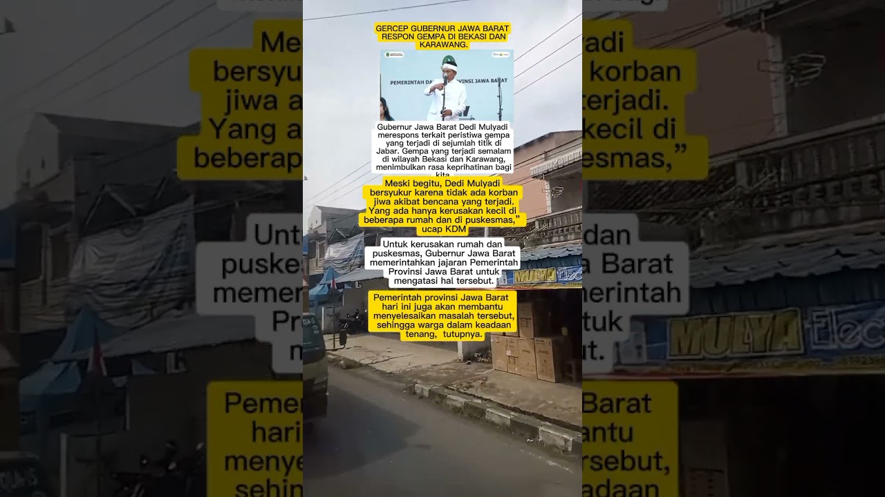 GERCEP KDM TANGANI GEMPA #news #dedimulyadi #kdm #shorts #shortvideo #viral #fyp
