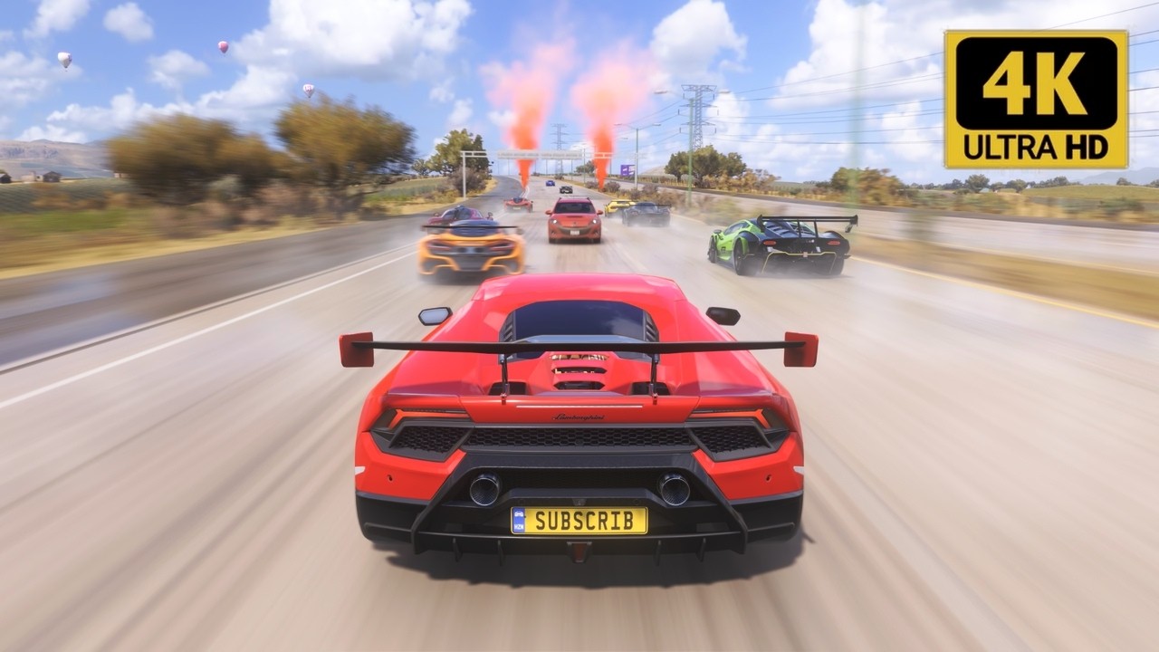 Lamborghini Huracán Performante vs Hypercar - Forza Horizon 5 - Thrustmaster T300 Rs