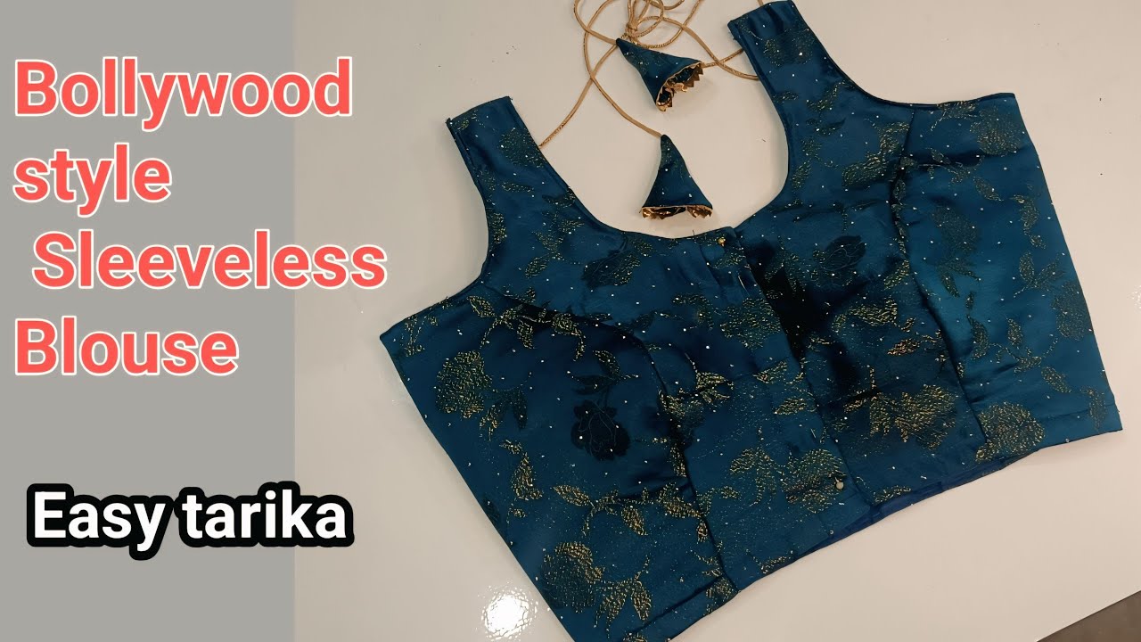 Sleeveless Blouse Cutting And Stitching II How To Sleeveless Blouse Easy With method #princescutblou