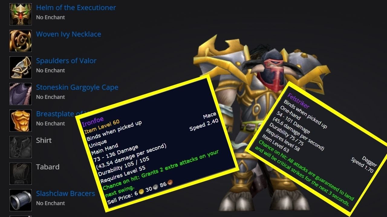 Fury Prot Pre-raid BIS for Molten Core FRESH