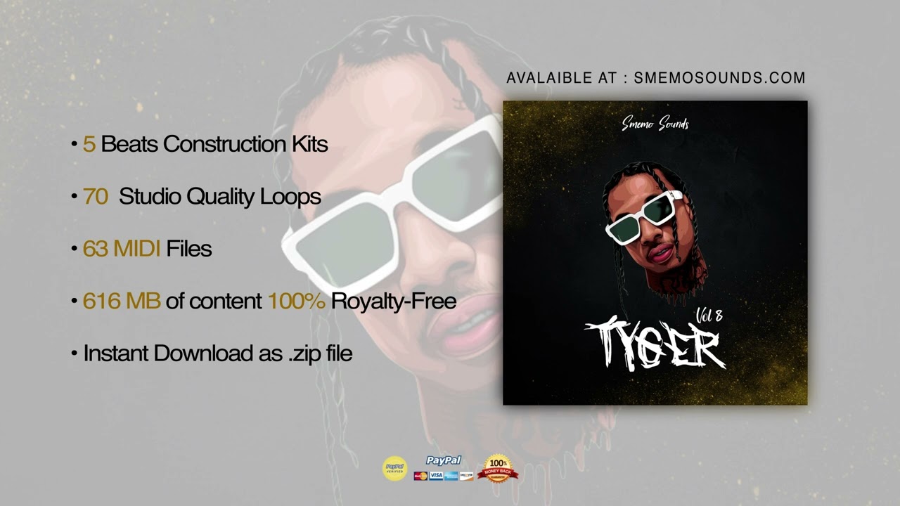 Tyga x Mustard x Kendrick Lamar Type Beat (Construction Kits + Loops + Midi) Trap Sample Pack 2026