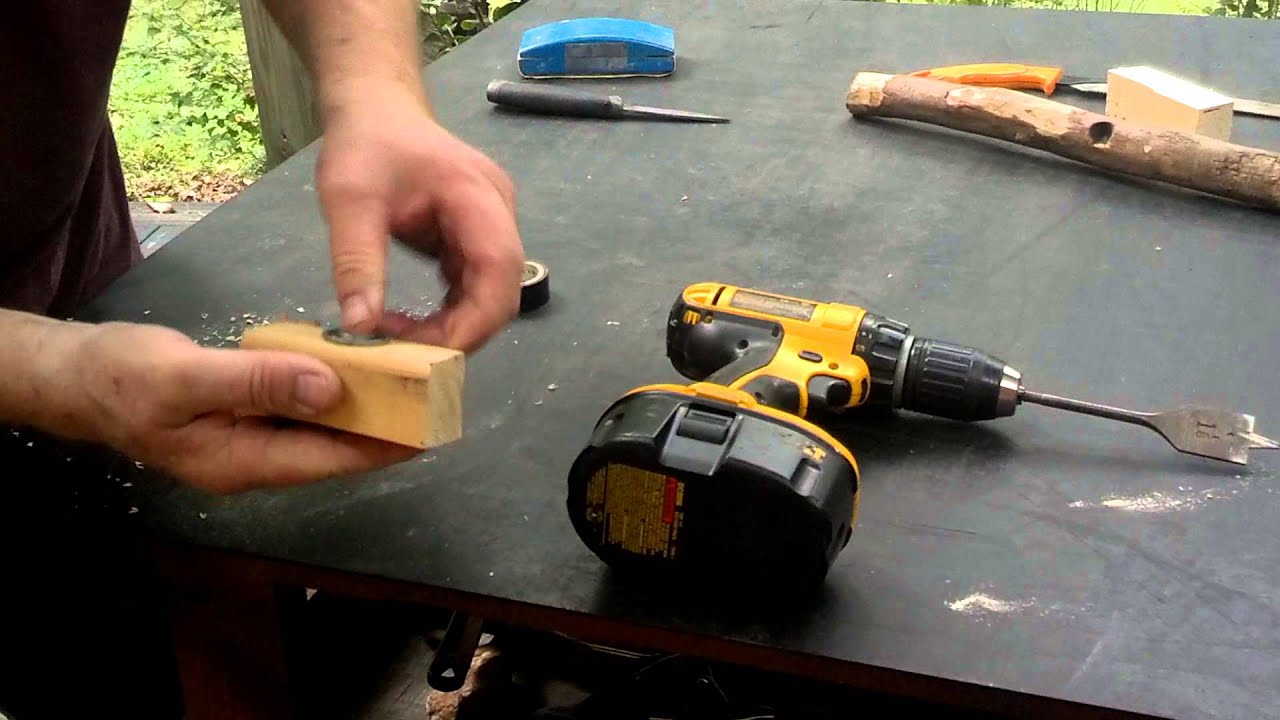 Making A Frictionless Bow Drill Bearing Block For Under $5