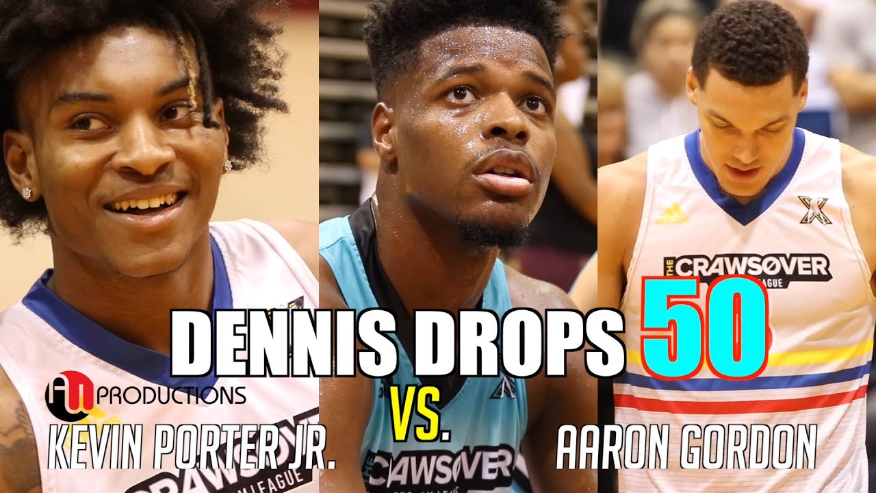 Dennis Smith Jr. DROPS 50 & CRAZY DUNK Contest with Aaron Gordon | The Crawsover Pro-Am