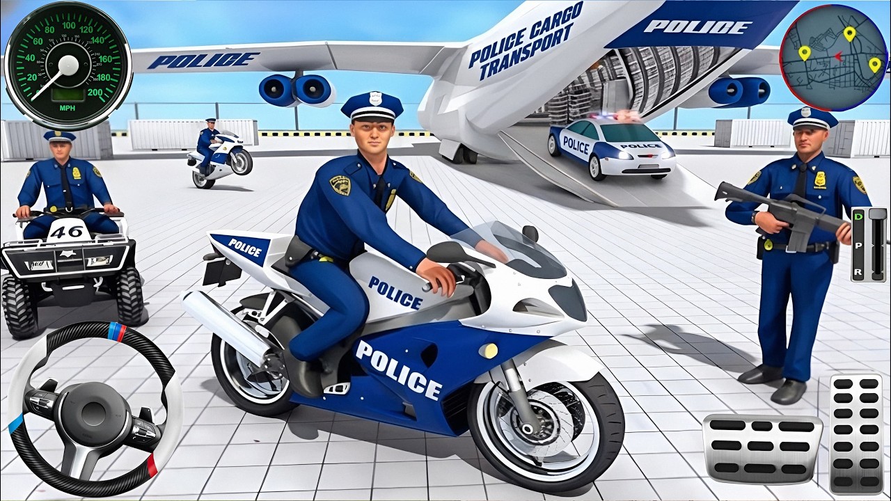Police Car Chase Simulator 3D Game - Real Cop Cars Driving Simulator 2025 - Android GamePlay