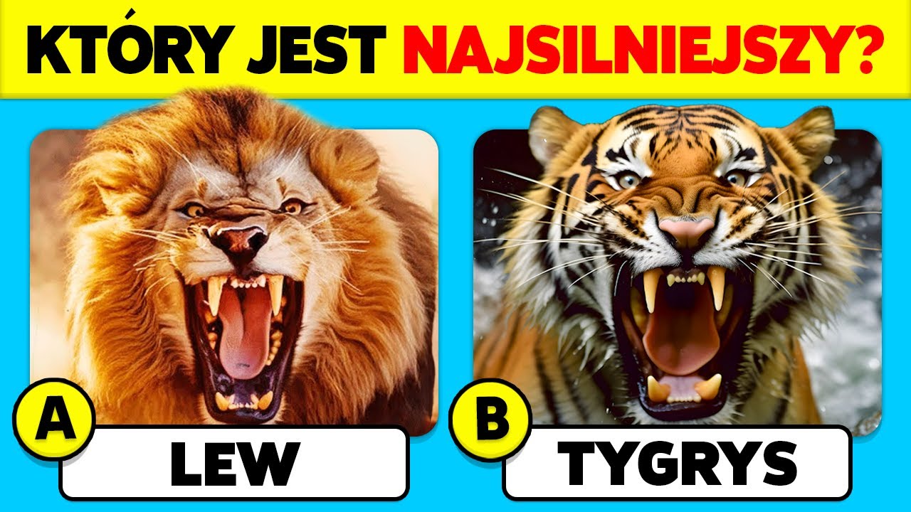 🧠 Jak Dobrze Znasz ZWIERZĘTA? 🐯🦁✅ Quiz Wiedzy Ogólnej