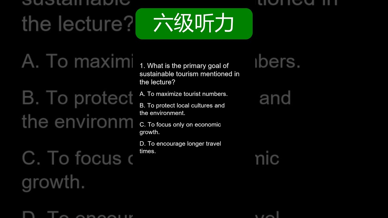 CET6 listening 5  #英语听力 #英语