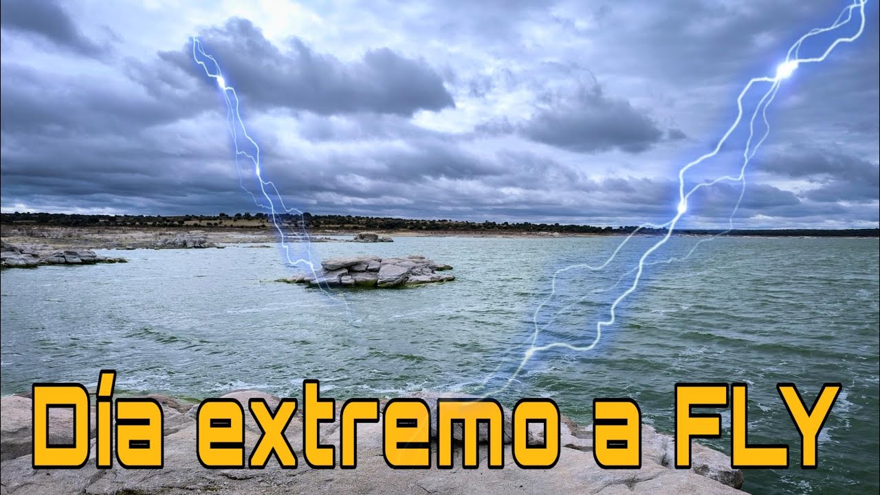 Carpas a mosca en pleno temporal!!!/ CARP FLY