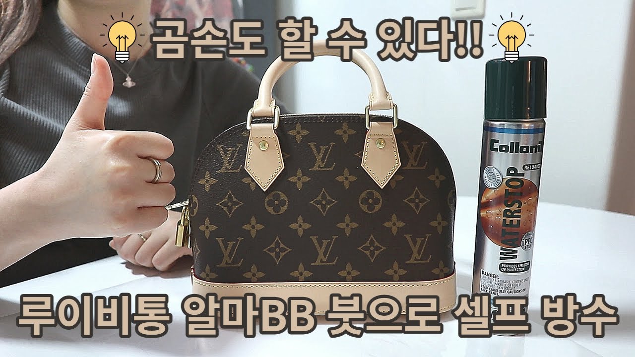 루이비통 알마BB 붓으로 셀프 방수 코팅 A to Z! 곰손도 할 수 있다!!🐻