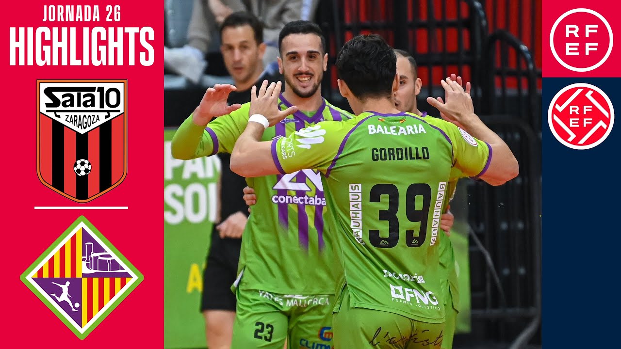 Resumen #PrimeraDivisiónFS Wanapix AD Sala 10 Zaragoza 2-5 Illes Balears Palma Futsal | Jornada 26