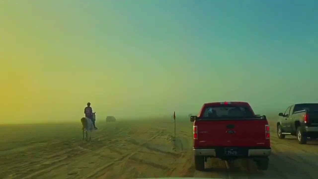 Qatar Qatar Desert horse riders and Off Road Rally