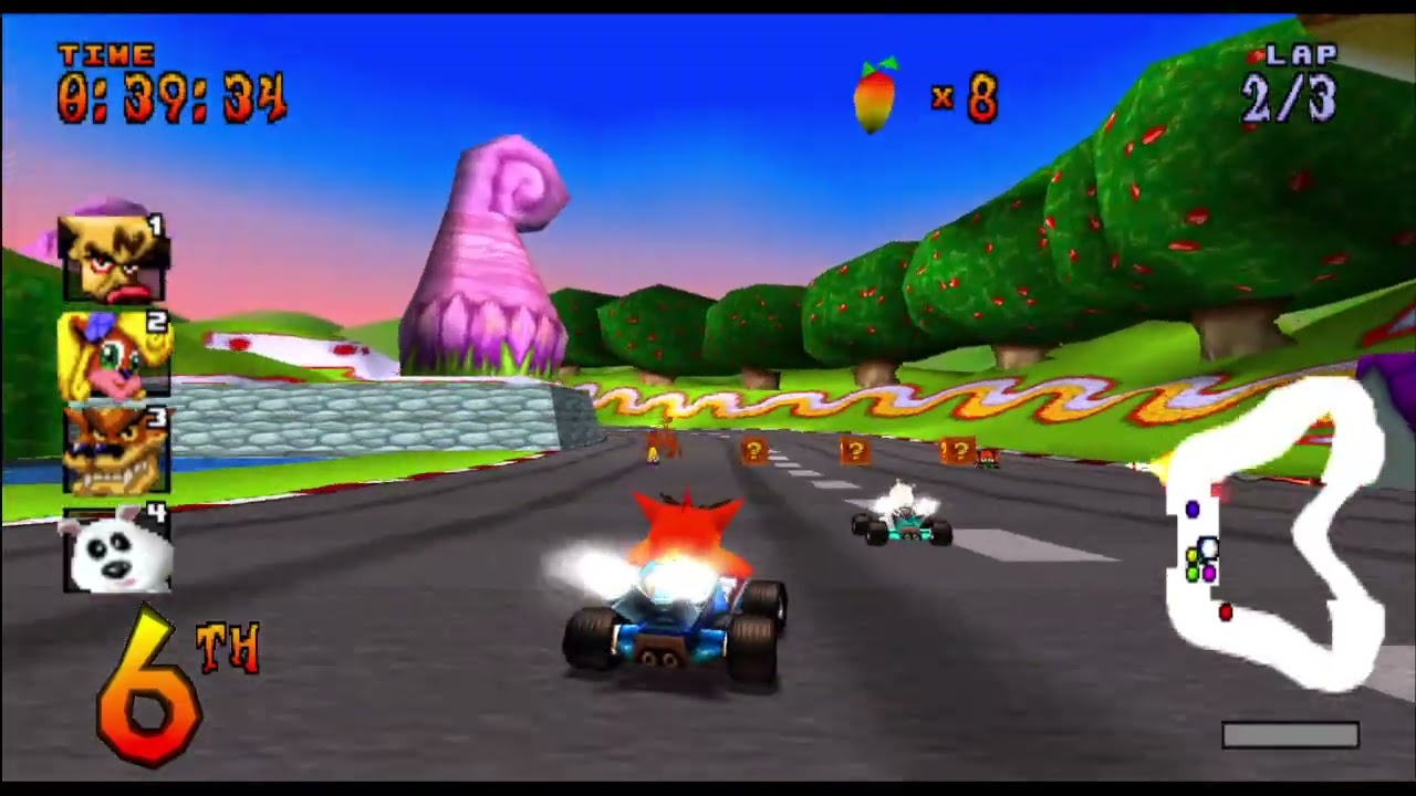 Crash Team Reacing Cupas  en hard y de fondo Mi Compa Cat