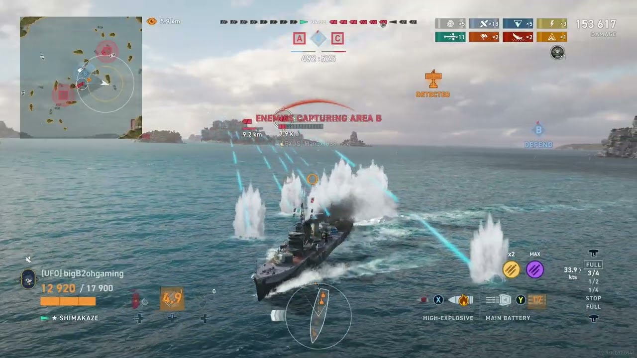 90 kt shima torps ft bad blues - World of Warships Legends