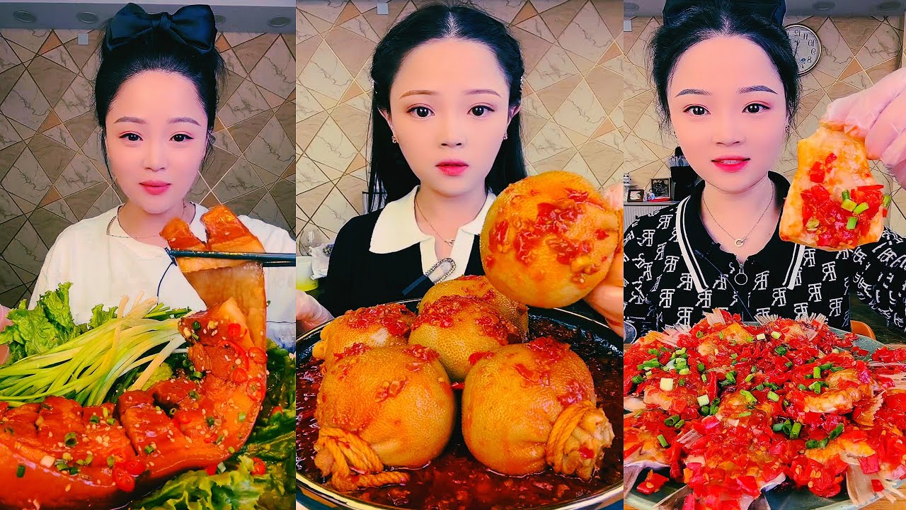 Real Mukbang :) spicy Pork Bellly Soothing Sounds While Enjoying Delicious 먹방 모음이 팅쇼 리얼 사운드 #1538