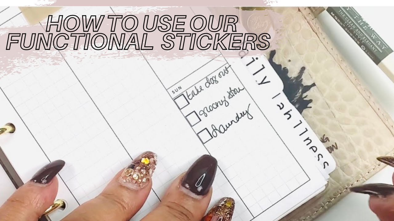 HOW TO USE OUR FUNCTIONAL STICKERS | NORASCOVE FUNCTIONAL STICKERS