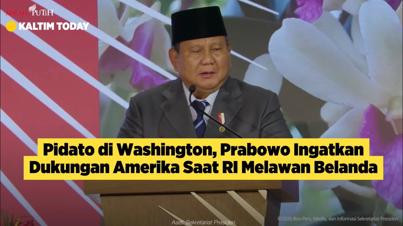 Pidato di Washington, Prabowo Ingatkan Dukungan Amerika Saat RI Melawan Belanda