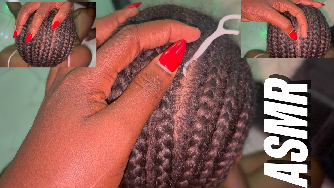 ASMR Scalp Check and scratching for sleep 