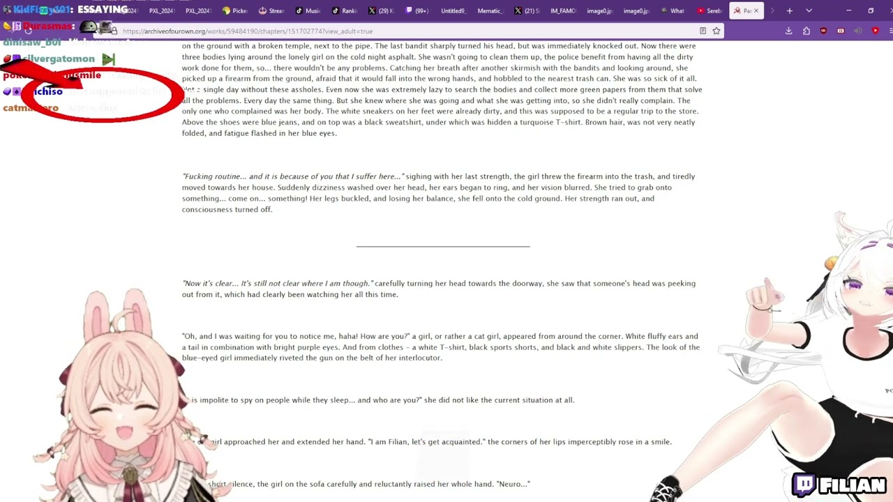 Filian Reading Filian X Neuro Fanfic
