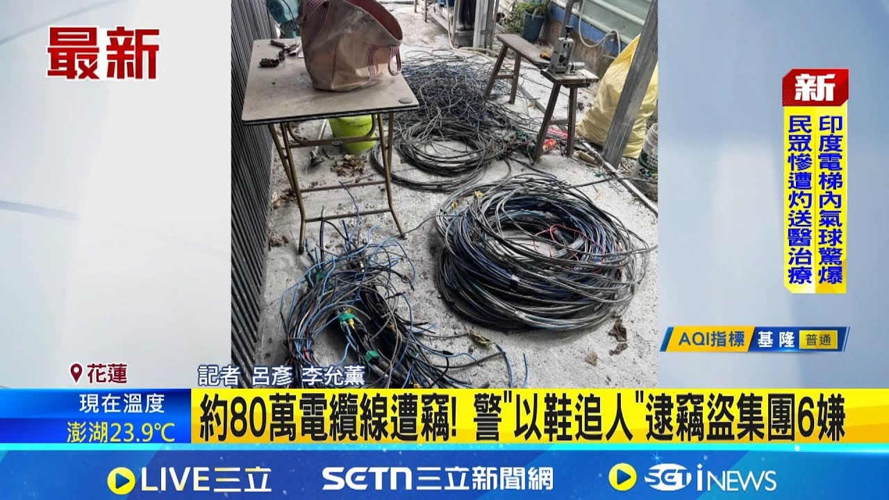 生態攝影機立大功! 意外捕捉電纜賊身影助警破案 約80萬電纜線遭竊! 警
