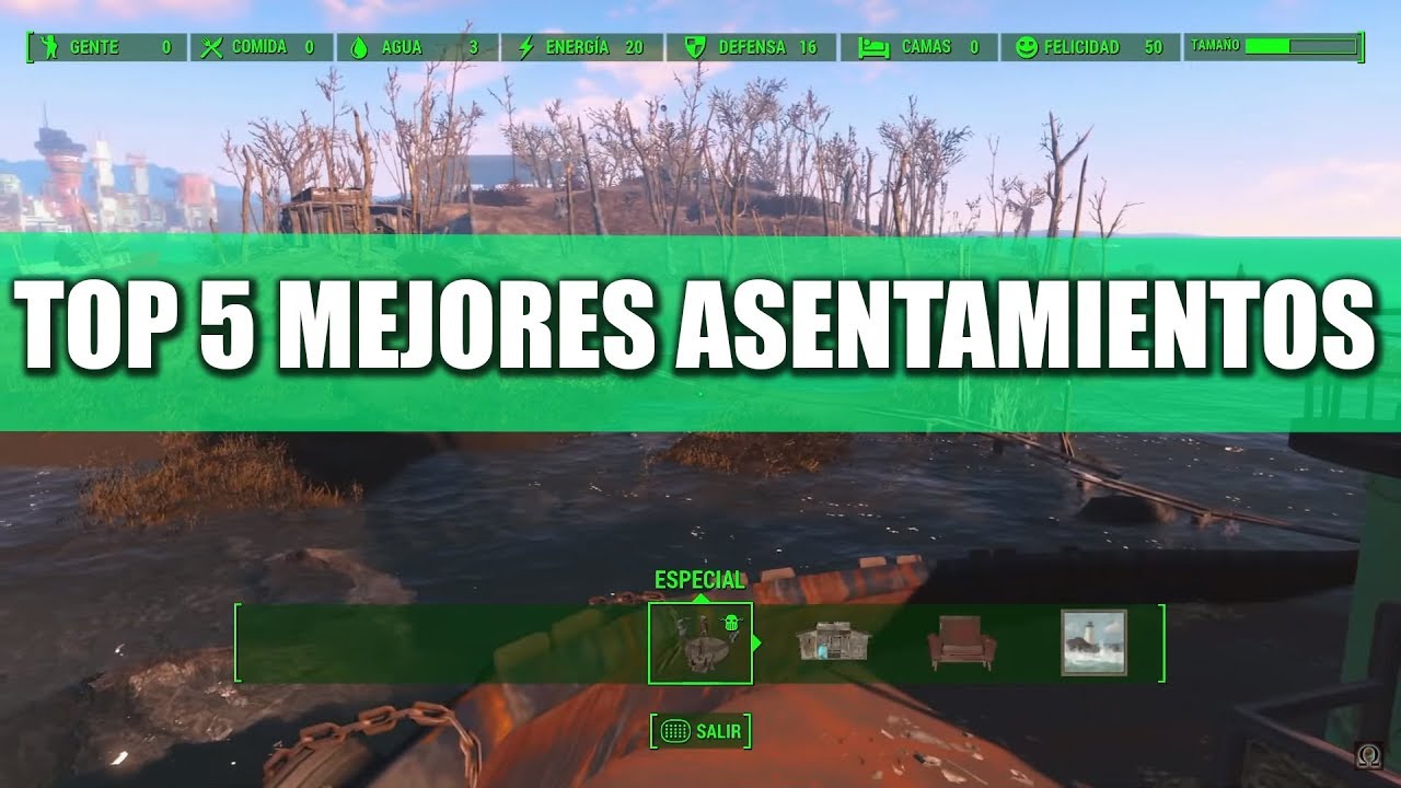 FALLOUT 4 | TOP 5 MEJORES ASENTAMIENTOS