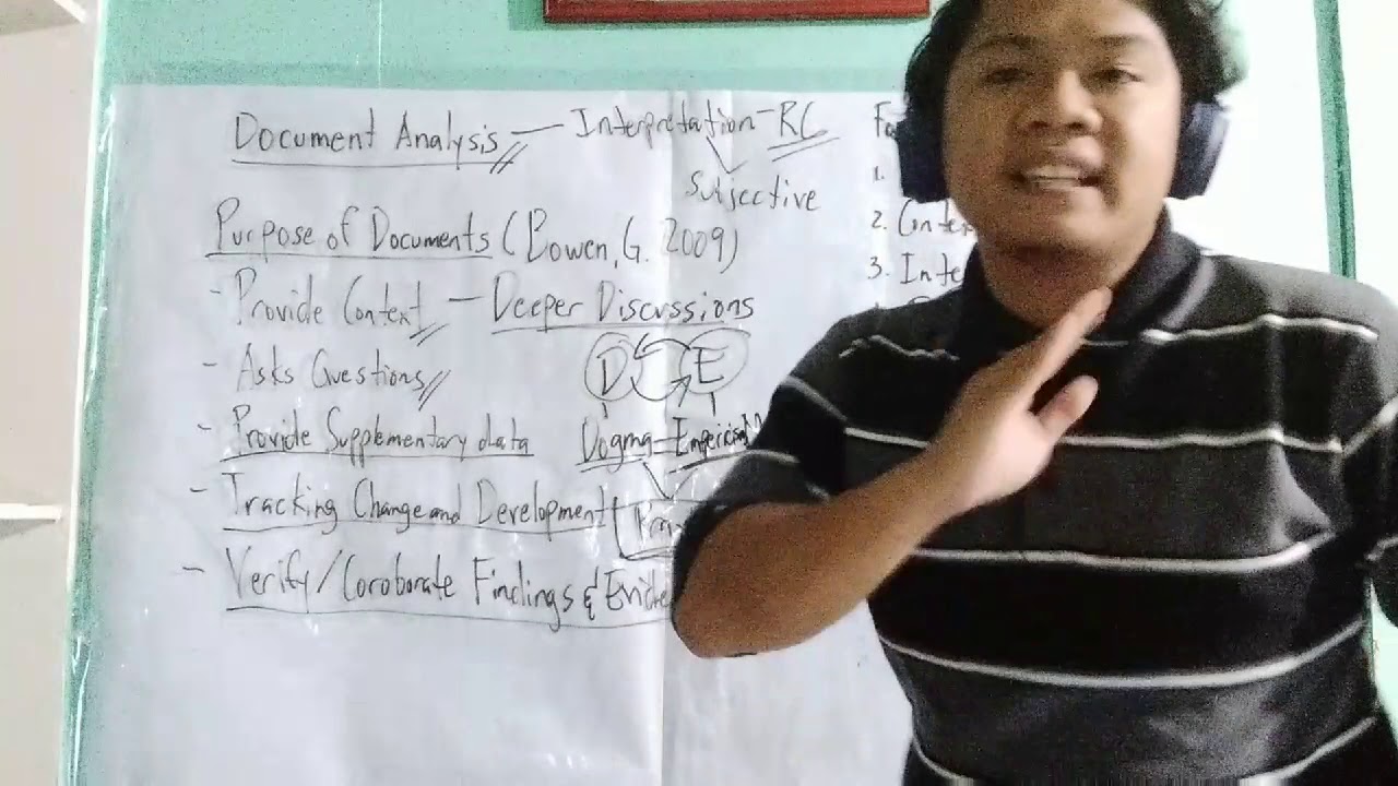 HOW TO CONDUCT DOCUMENT ANALYSIS