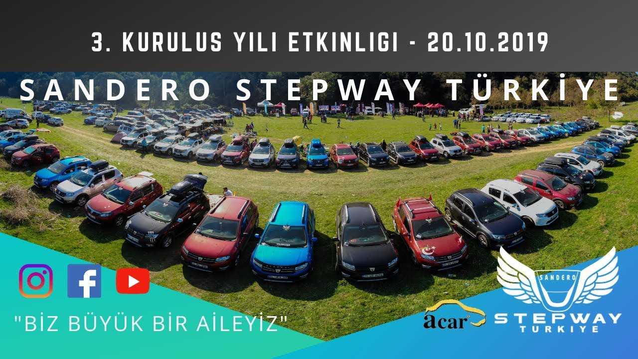 Sandero Stepway Türkiye | 3.Yıl Etkinliği - 160 Araç - Ödüller Plaketler - Çekilişler - Drone Çekimi
