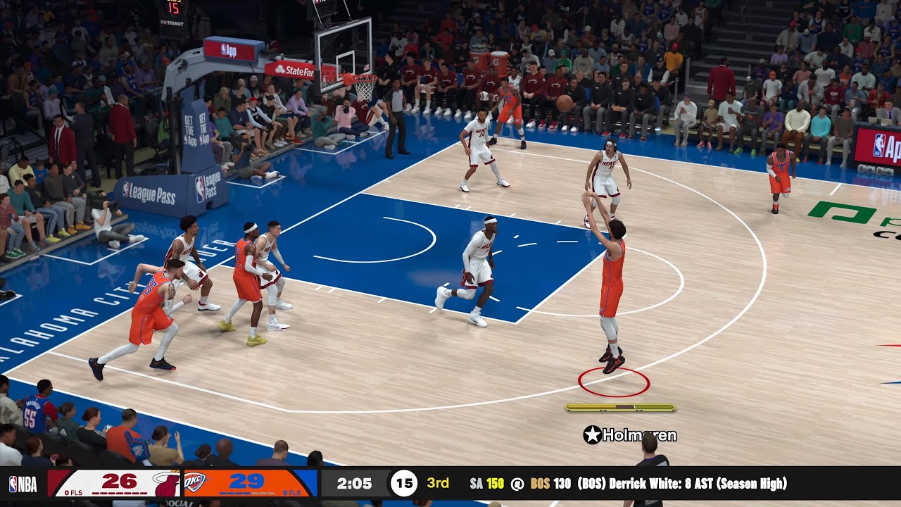NBA 2K26 Gameplay (PS5) Thunder vs Heat Hall of Fame Difficulty