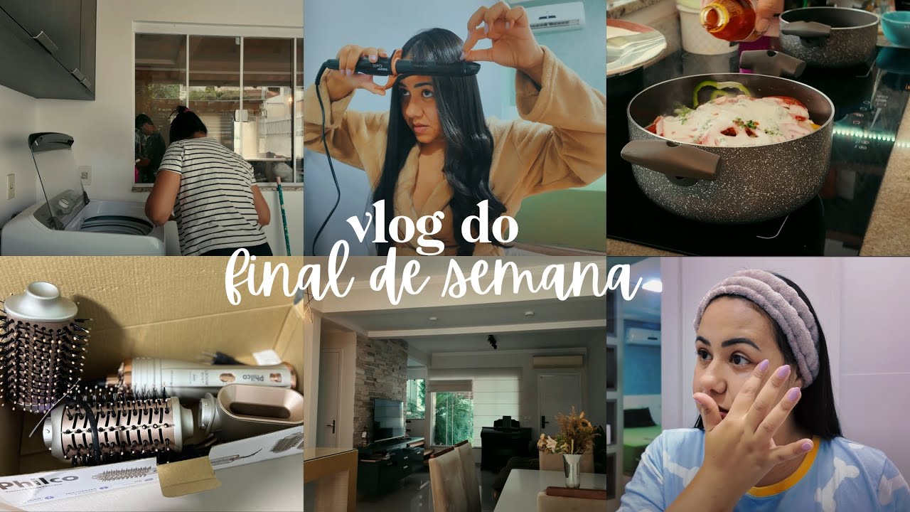 Vlog do final de semana: organização da casa, culto CCB, comprinhas no shopping e rotina de skincare