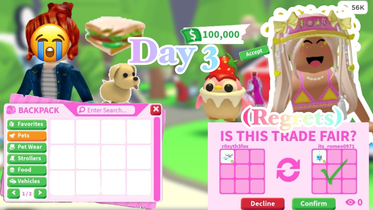 GETTING RICH IN ADOPT ME ON A ALT DAY 3 🛍️ (I GOT A MEGA)