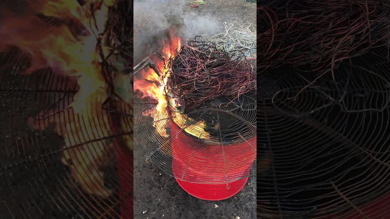 Burning cables for copper