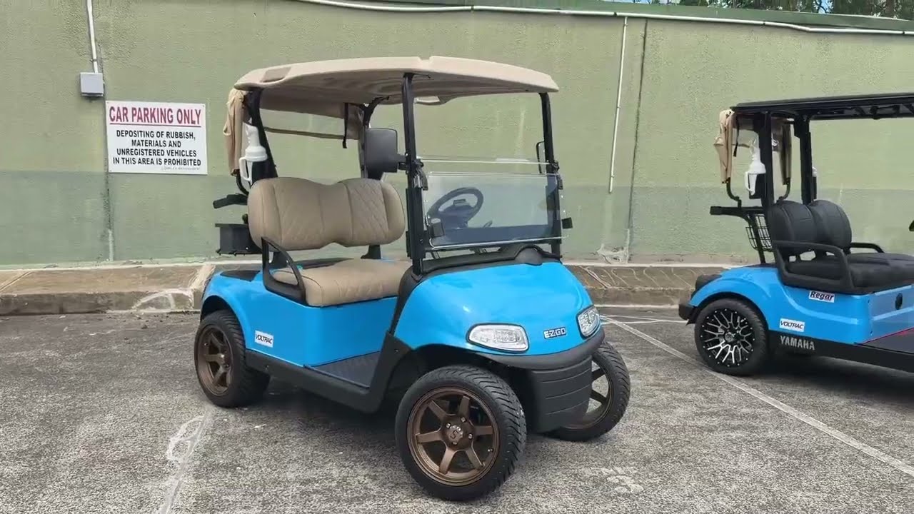 EZGO RXV Update! Voltrac LITHIUM, Navitas, Wheels, Seats and More - Golf Cart Parts and Accessories