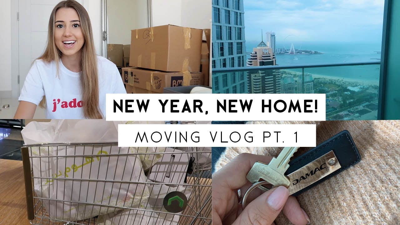 NEW YEAR, NEW HOME! MOVING VLOG PT.1 | HOMEWARE HAUL | EMPTY TOUR
