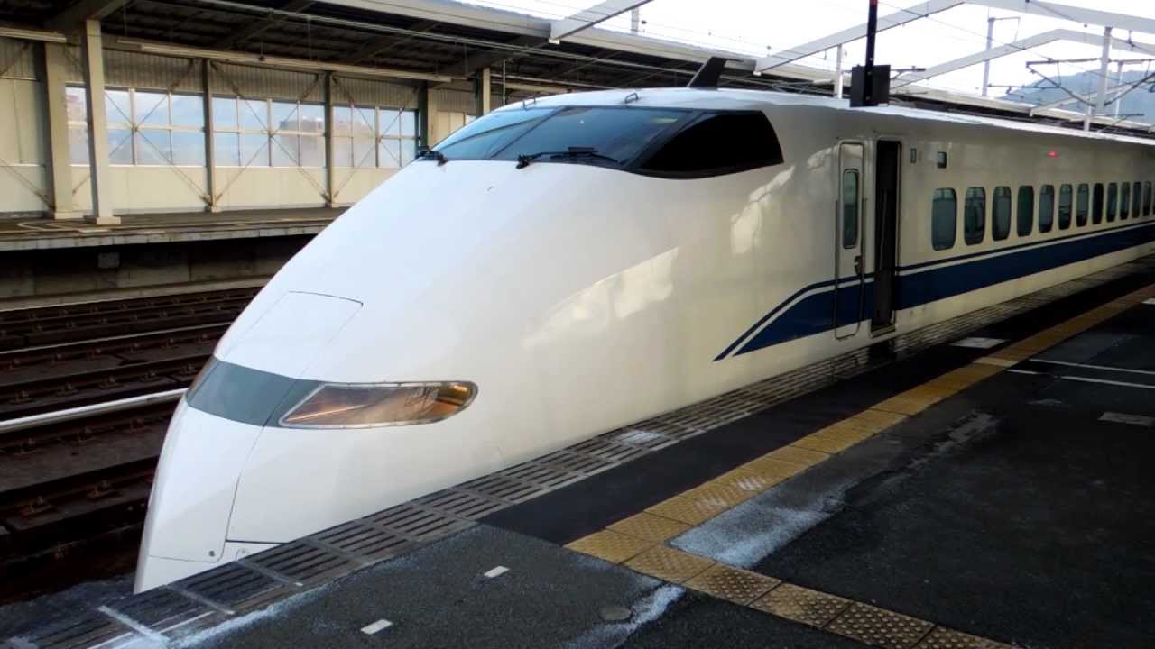 山陽新幹線300系こだま727号 新山口駅発車 Sanyō Shinkansen 