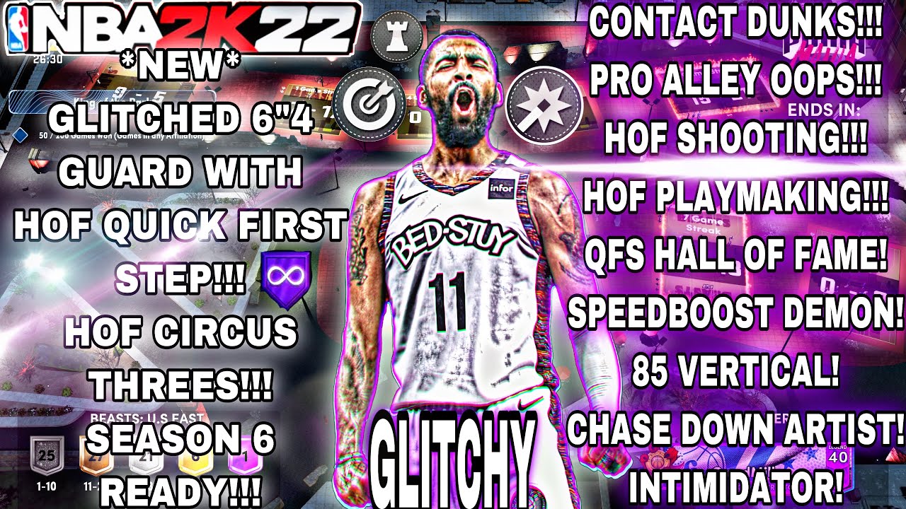 NEW* GLITCHED 6”4 GUARD WITH HOF QUICK FIRST STEP!!! HOF CIRCUS THREES!! NBA 2K22 NEXT GEN!! DUNKS!!