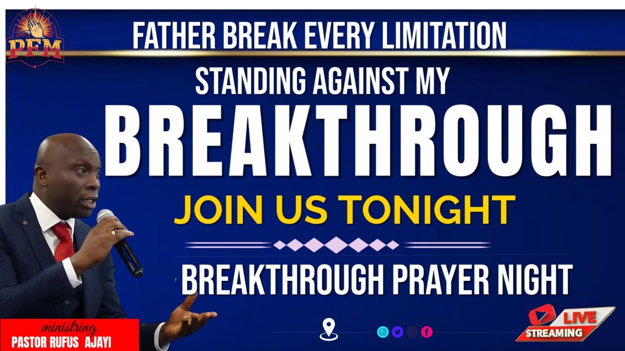 father Break Every Limitation // PRAYER FOR MERCY // Live With Pastor Rufus