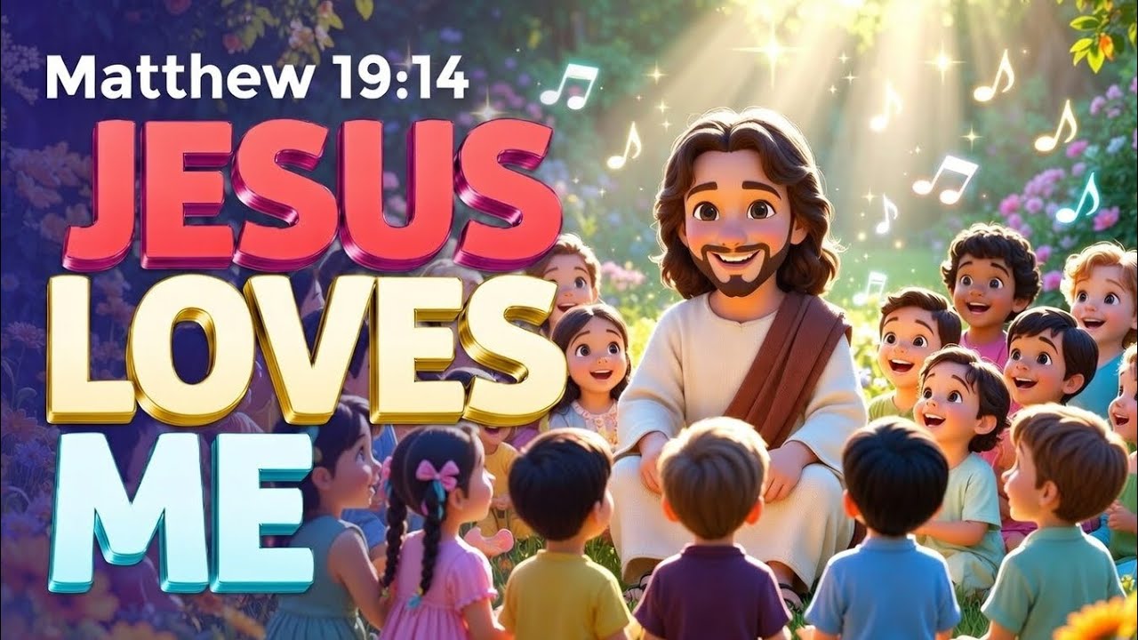 Jesus Loves Me 🎵 | Christian Kids Song | Bible Song for Children | Matthew 