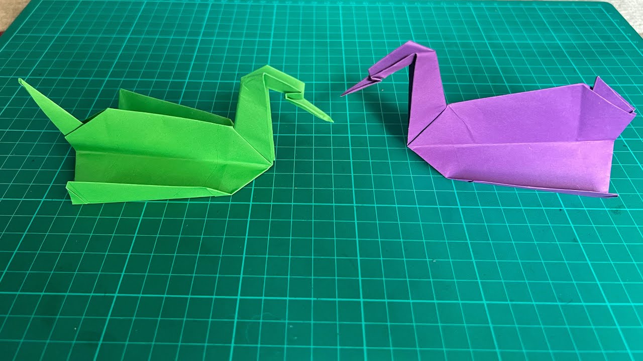 MAKE A SWAN FROM ORIGAMI PAPER | ANIMAL ORIGAMI - SO EASY!!!
