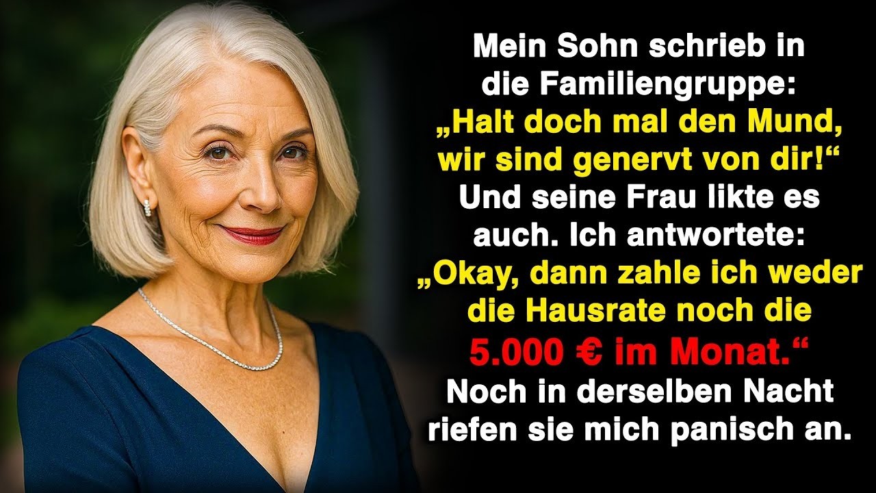 „Halt doch mal den Mund, wir sind genervt von dir!“, schrieb mein Sohn. Aber dann ...