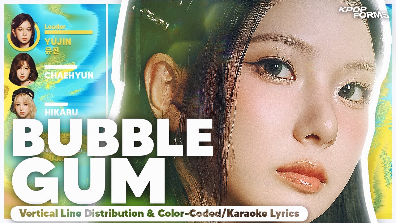 BUBBLE GUM - Kep1er (Vertical Line Distribution + Color Coded Karaoke Lyrics) REQUESTED