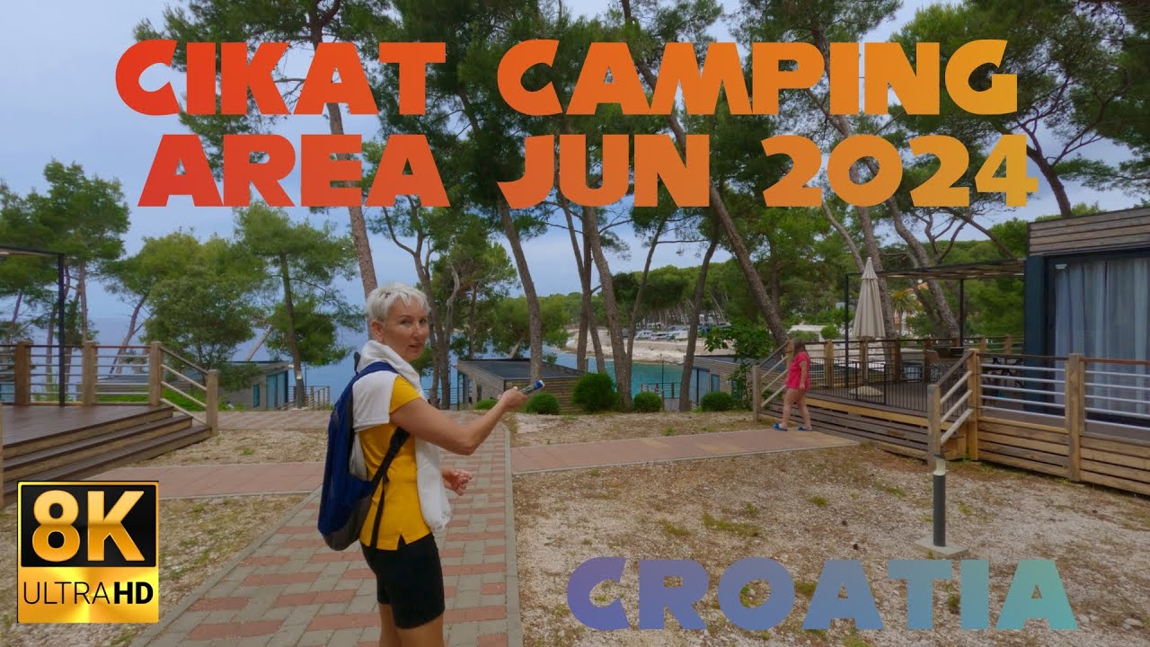 Cikat Camping Area | Island Losinj Croatia | 8K Walkthrough (Jun 2024)