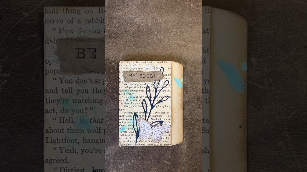 Quick Make: Create an easy junk journal pocket using two index cards! Full tutorial also available.
