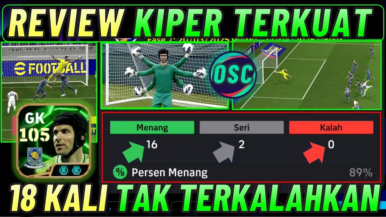REVIEW KIPER TERKUAT CECH 105 ! 18 MATCH TAK TERKALAHKAN DI DIVISI BERKAH CECH EFOOTBALL 2025 MOBILE