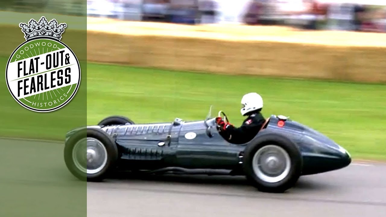 1950 BRM V16 Cylinder F1 Sounds And On Track