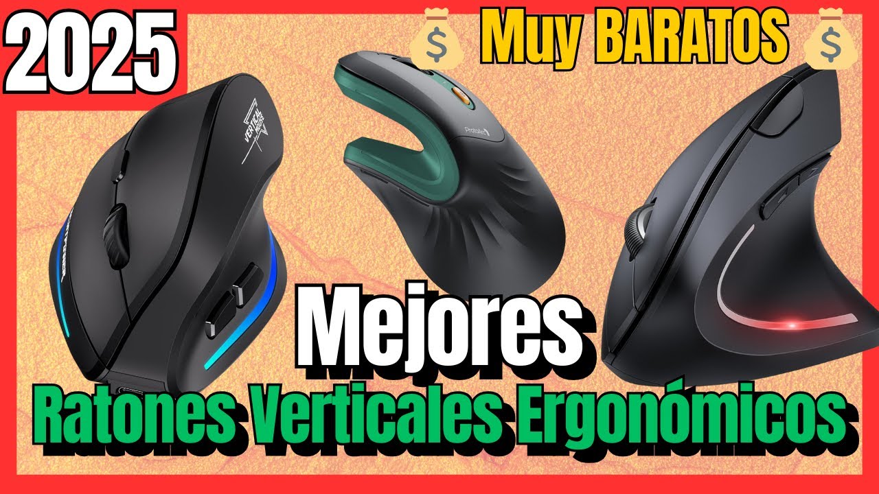 🔥 Los 7 mejores RATONES VERTICALES ERGON&Oacute;MICOS BARATOS de Amazon [2025] Mouse ✅&nbsp;Calidad