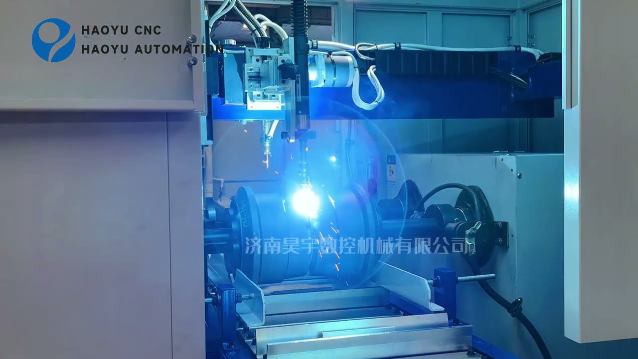Track support wheel welding