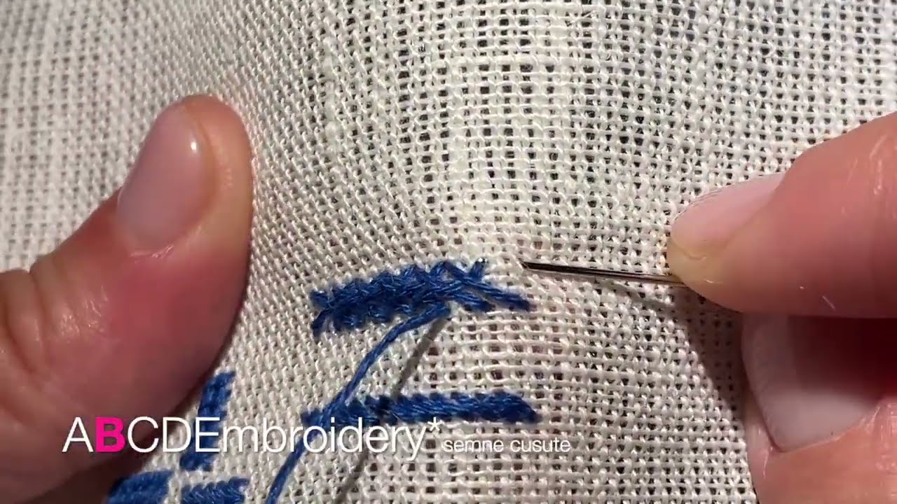 Broderie pentru ie - linii oblice | Counted embroidery for the Romanian shirt - angled |  B 01