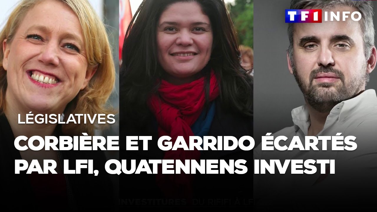 Législatives : Corbière et Garrido écartés par LFI, Quatennens investi