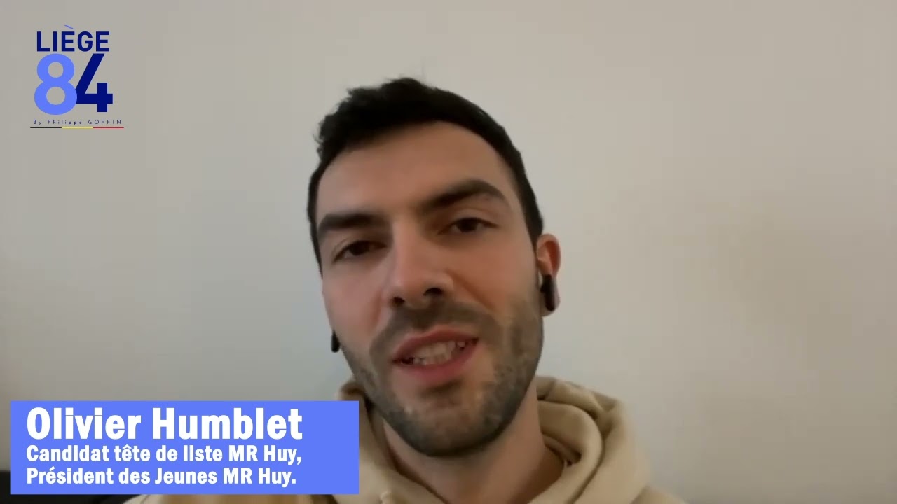 Olivier Humblet annonce qu’il est candidat pour mener la liste MR à Huy. (06-02-23)