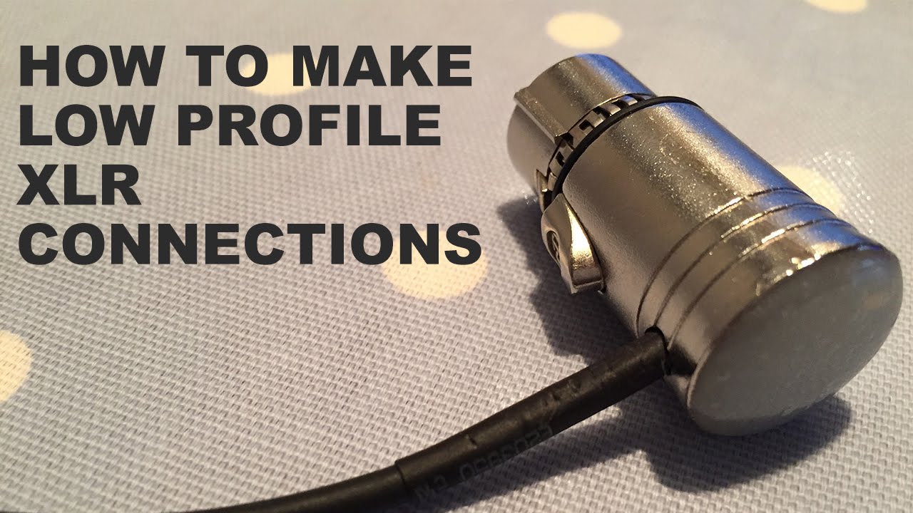 How to make DIY Low Profile XLR