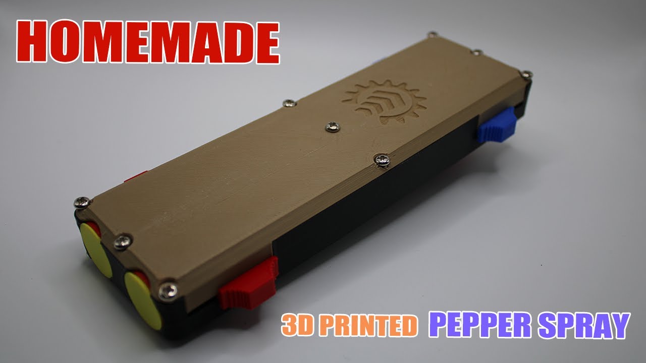 HOMEMADE PEPPER SPRAY | 3D printed | Non-lethal weapon | Selfdefance |