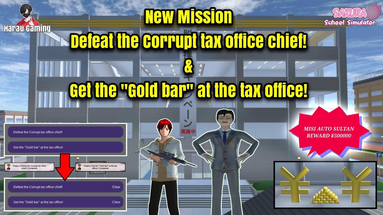 AUTO SULTAN Misi Baru (Defeat the Corrupt tax office chief & Get the Gold bar at the tax office) SSS